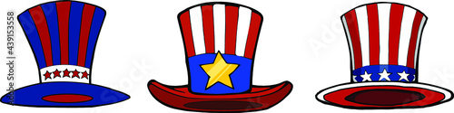 patriotic top hat | uncle sam hats