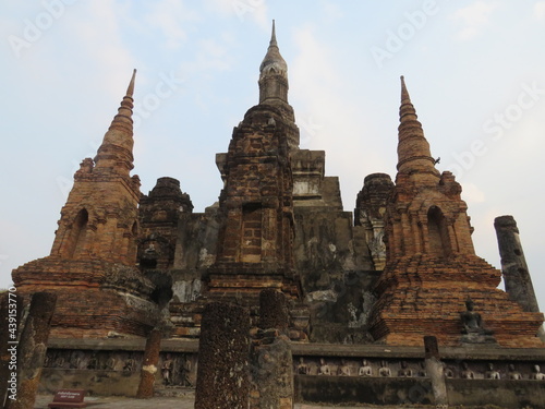 Temple Sukhothai Thaïlande Ruines 