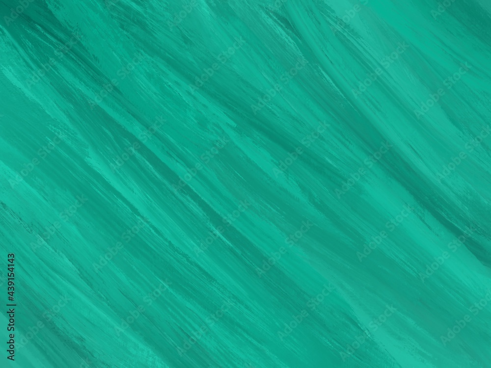 Abstract teal painting texture with rough brush strokes
