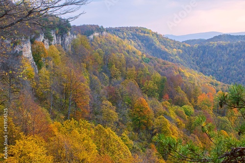 Fototapeta Naklejka Na Ścianę i Meble -  Осень на склонах хребта Азиш-Тау