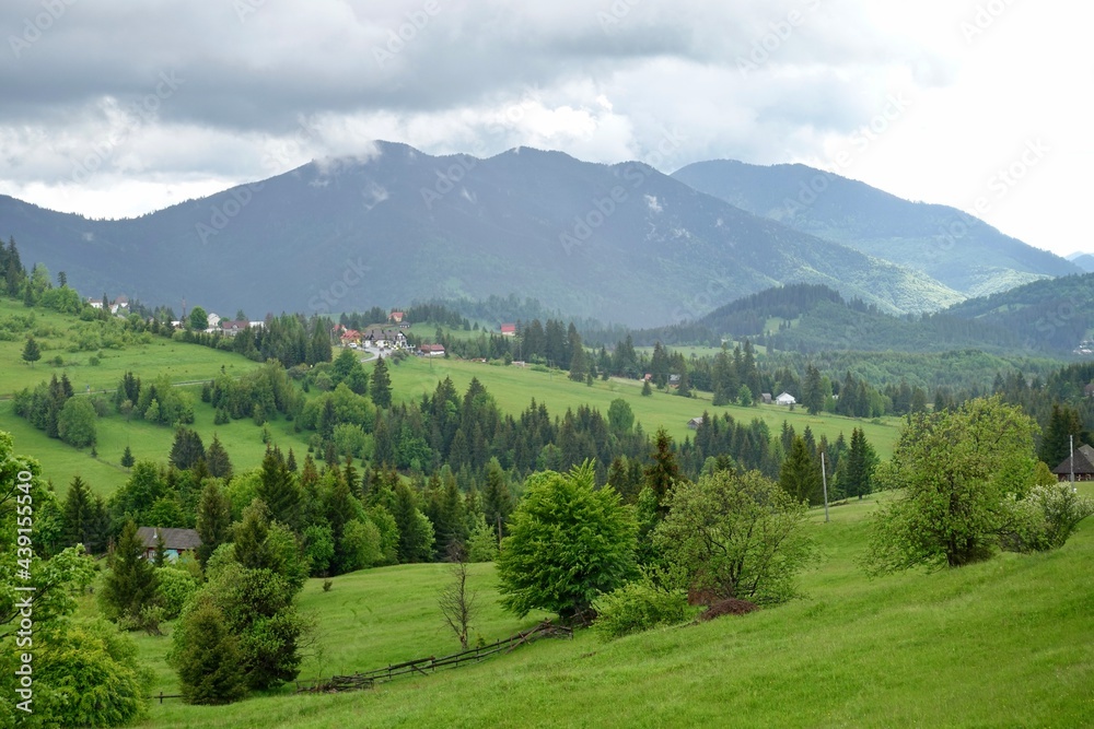 landscape in the mountains of Transylvania