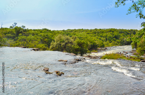 River in the Brazilian Tropical, Waterfall in the state of Parana in Brazil, Ato Piquiri photo