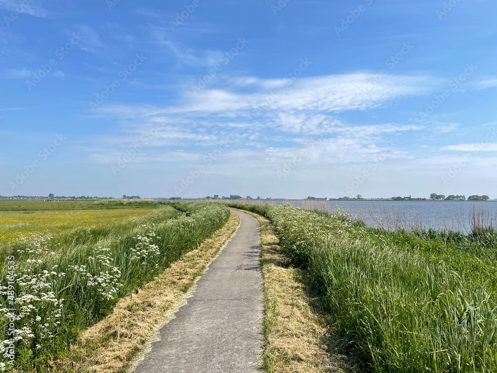 Path around a lake in Friesland