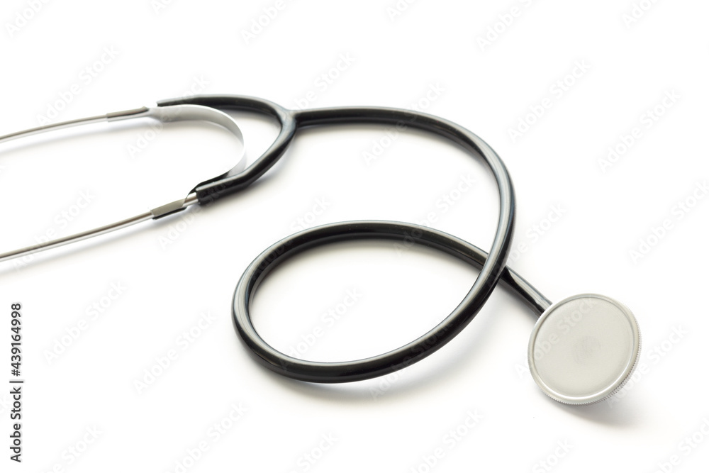 Medical stethoscope with white background Medical stethoscope with white background