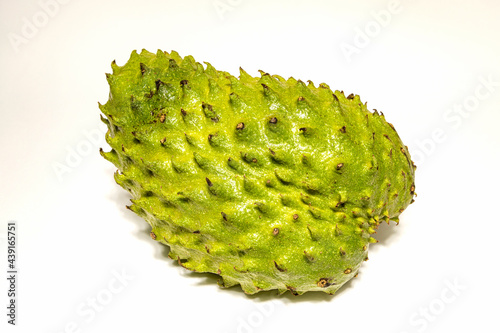 Annona muricata or graviola isolated on white background