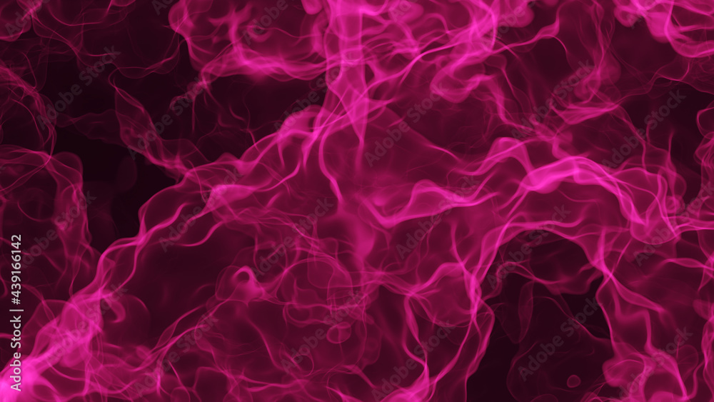 3D illustration of a pink smoke 3D illustration of a pink smoke