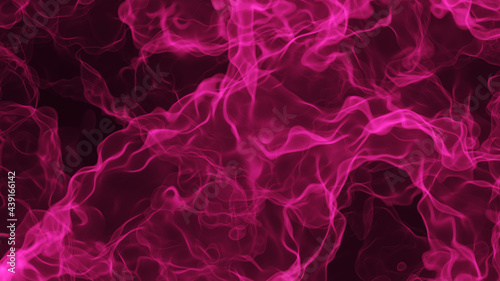 3D illustration of a pink smoke