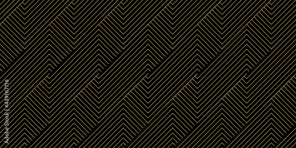 Background pattern seamless geometric line abstract gold luxury color vector.