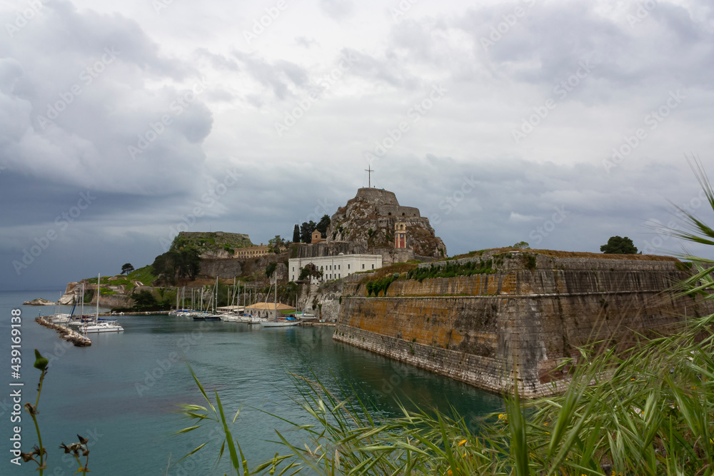 A view of the old fortress of Corfu