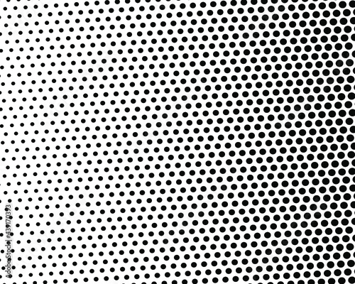 Abstract halftone pattern texture. Black and white background