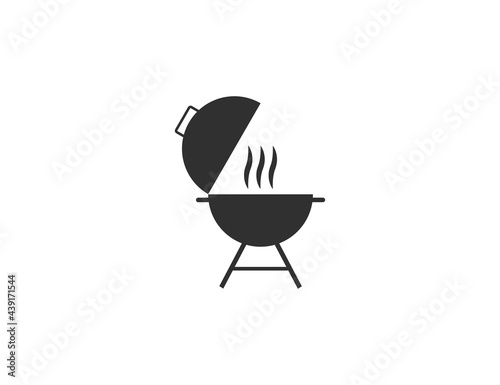 Barbecue, grill icon. Vector illustration. flat design.