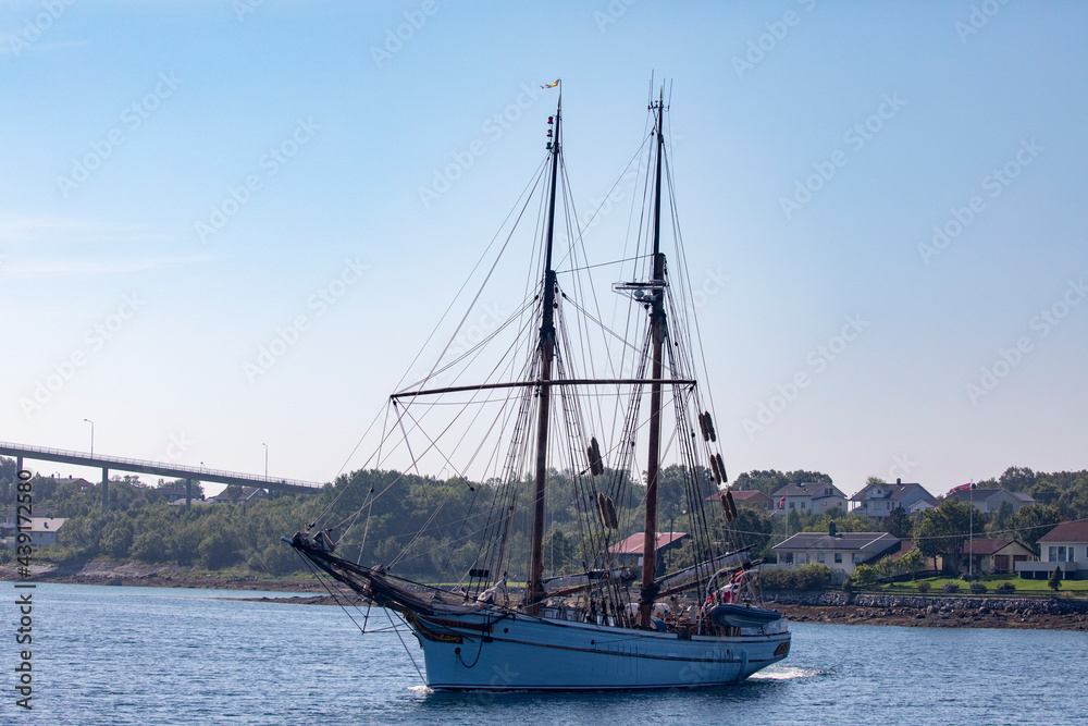 Anna Rogde is the world's oldest sailing schooner. It was built in 1868 and launched at Bangsund Shipyard on Bangsund on 20 August the same year,Helgeland,Nordland county,scandinavia,Europe