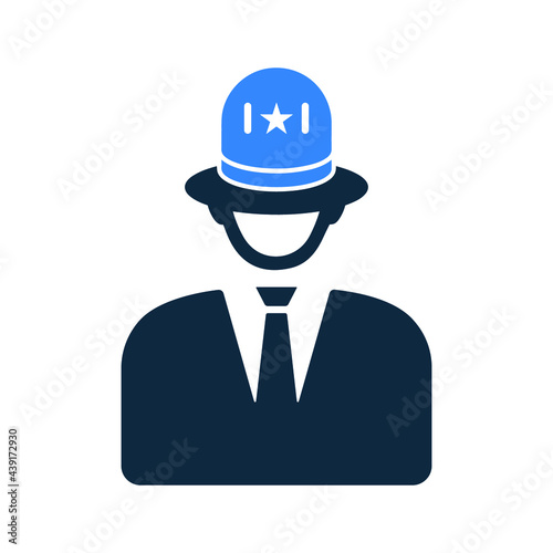 Agriculture clerk icon. Simple editable vector isolated on a white background.