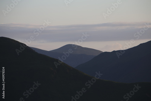 Lake district fells and mouuntains