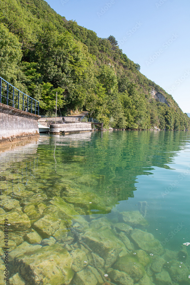 Fototapeta premium Port de Bourdeau, Lac du Bourget