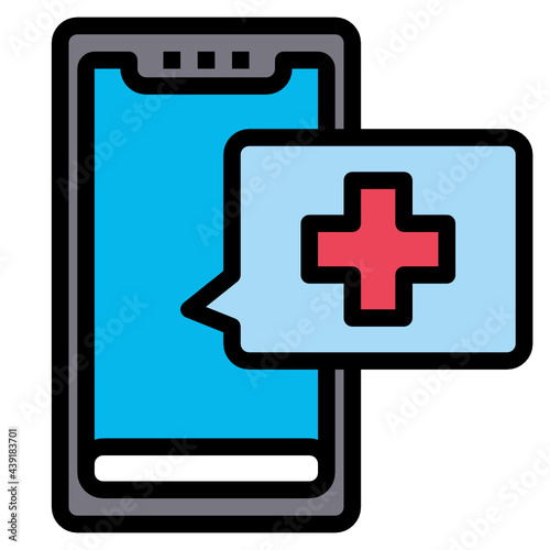 smartphone line icon
