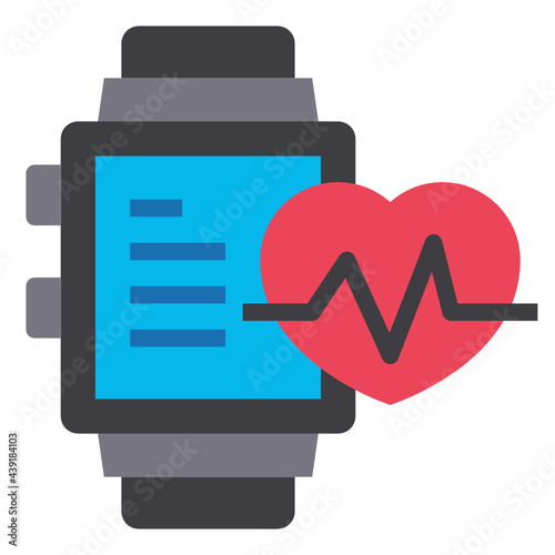 smartwatch flat icon