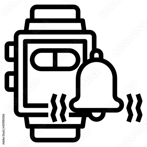 smartwatch line icon