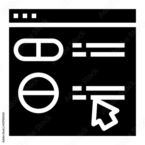 pharmacy glyph icon