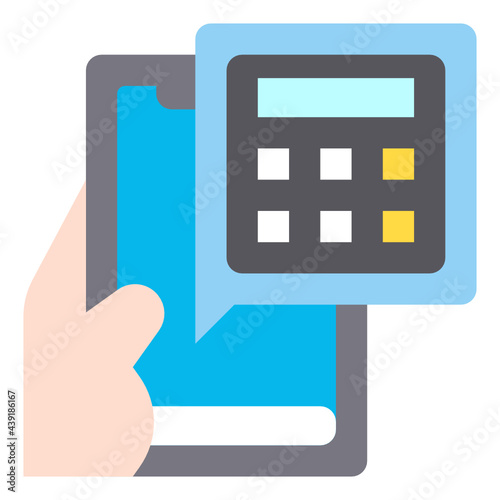 calculator flat icon