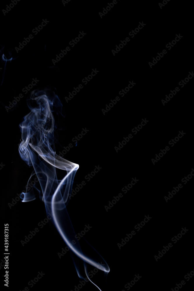 Steam vapor. Blur abstract fog, white smoke or steam mist cloud isolated on black background. Realistic dry ice smoke clouds fog overlay perfect.