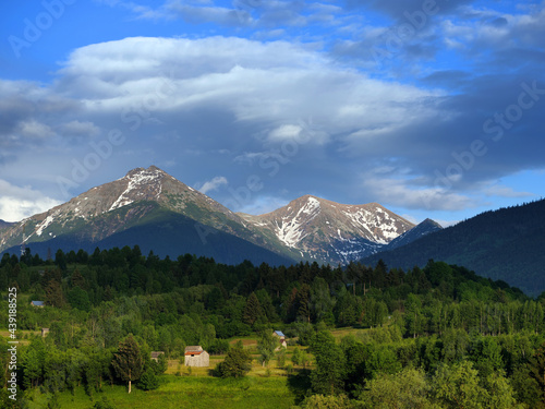 Scenic view over Rodnei mountains in Romania  Europe