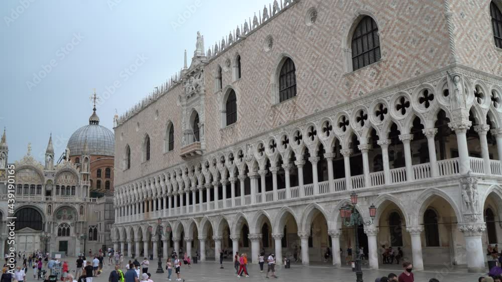Venice, Italy - walking in San Marco square, among monuments and historic buildings Venice, Italy - walking in San Marco square, among monuments and historic buildings