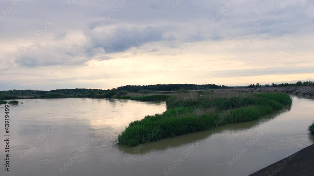 sunrise over the river