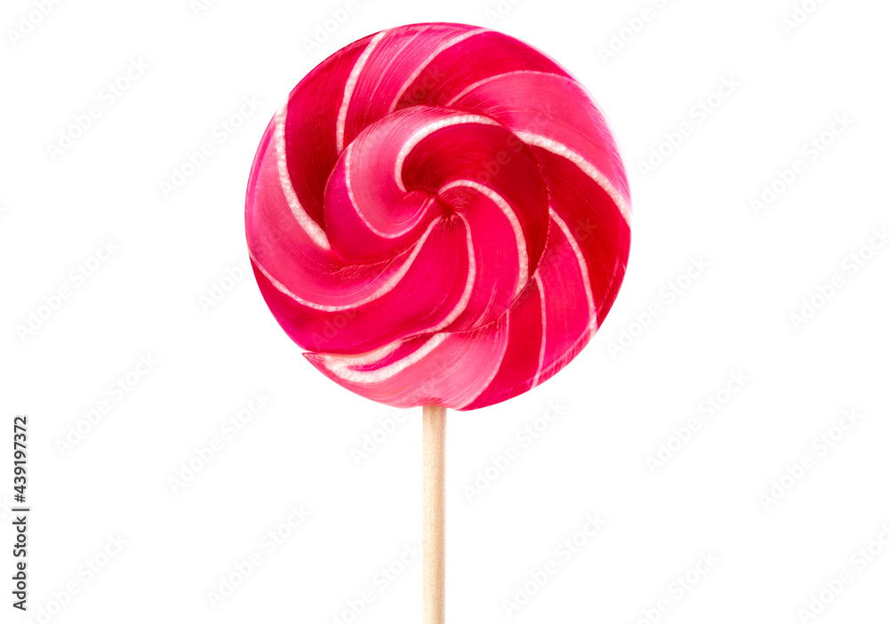 Round striped swirling lollipop Round striped swirling lollipop
