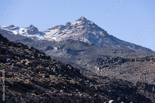 Mount Ruapehu from the Turoa Ski Field Car park photo