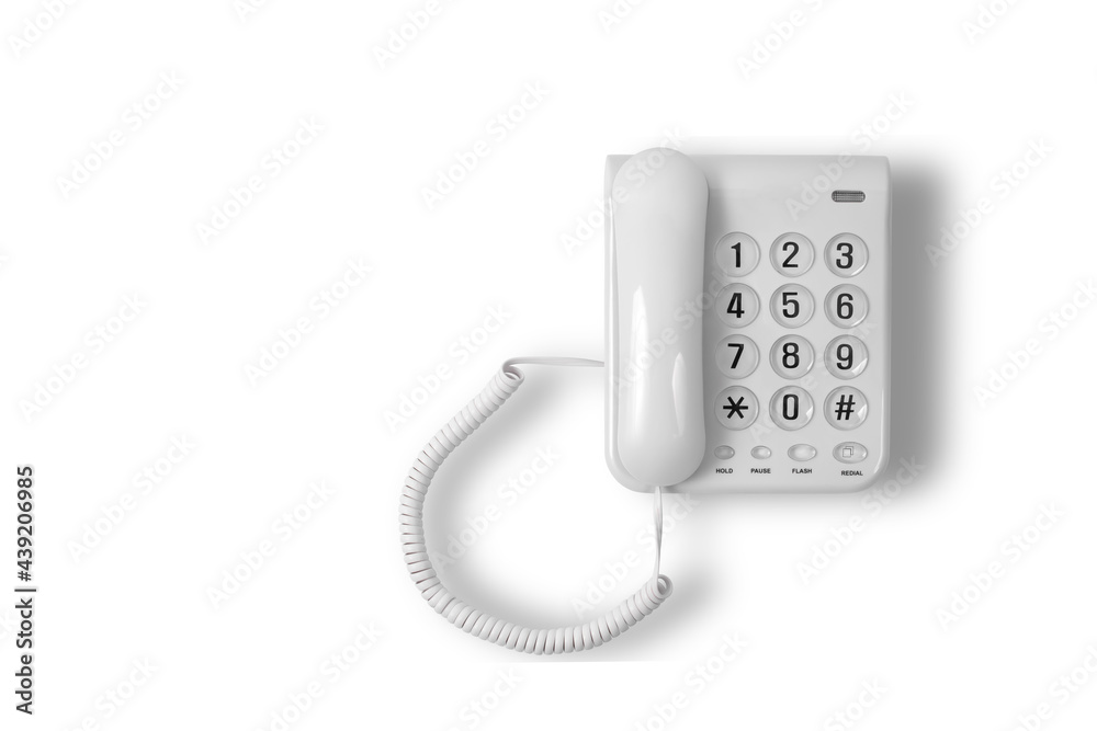 Desk telephone isolated on white background Desk telephone isolated on white background