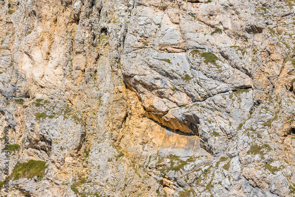 Colorful cliff background texture.