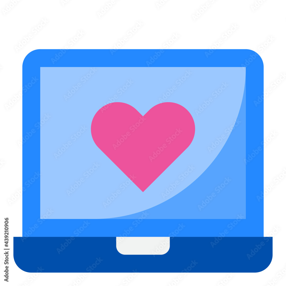laptop flat style icon