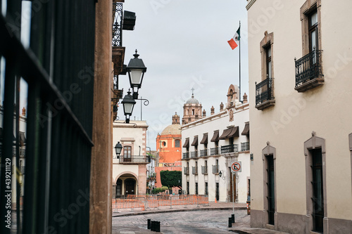 Palacio de la corregidora de gobierno del Estado de Querétaro, iglesias, plaza de armas en el Centro Histórico Colonial  photo