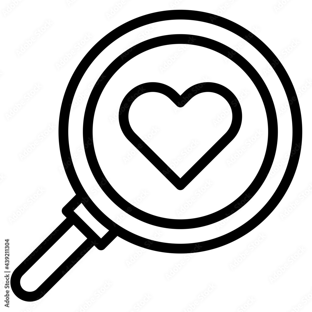 search outline style icon