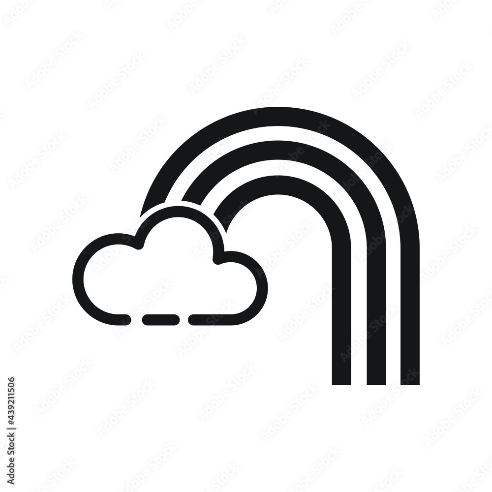 Rainbow icon design isolated on white background Rainbow icon design isolated on white background