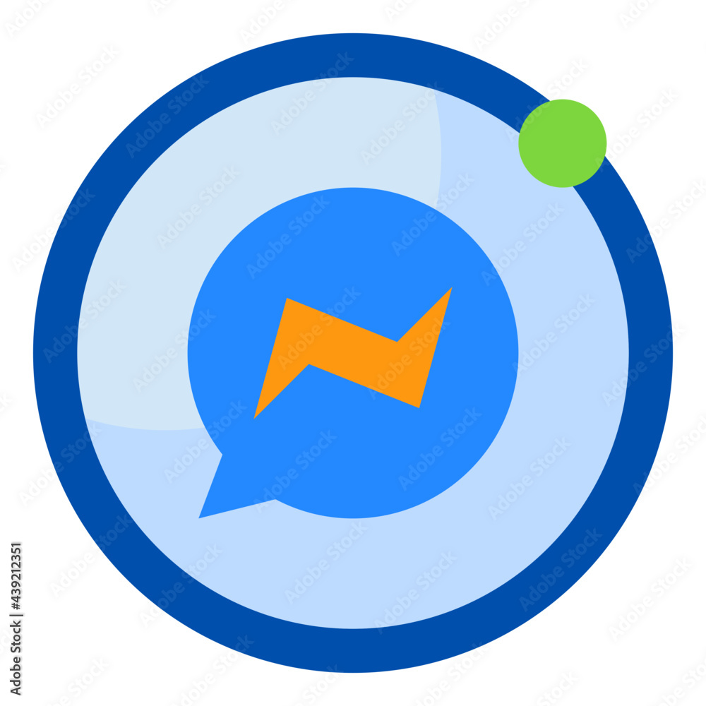 message flat style icon