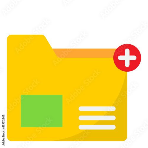 folder flat style icon