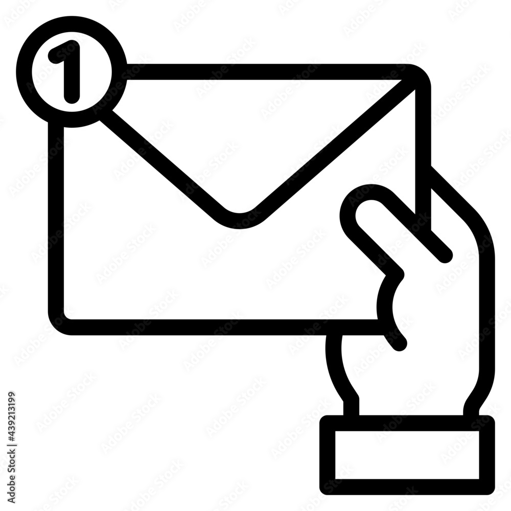 email outline style icon email outline style icon