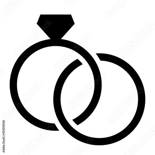 Marriage glyph icon