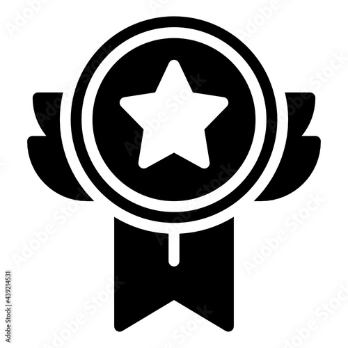 reward solid glyph icon