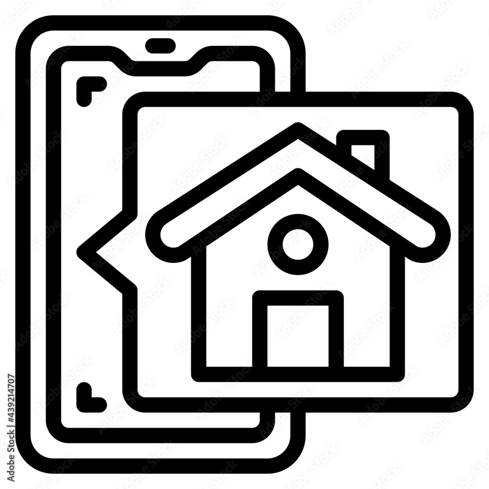 smartphone outline style icon smartphone outline style icon