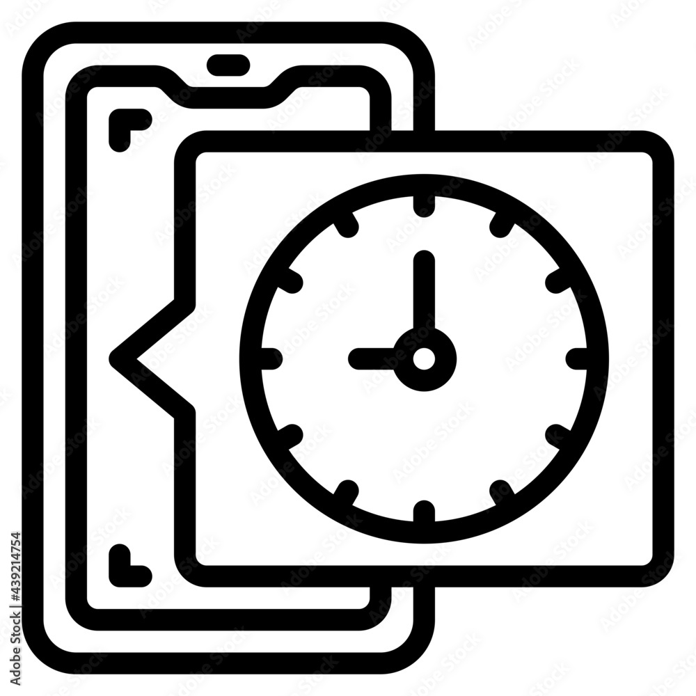 smartphone outline style icon