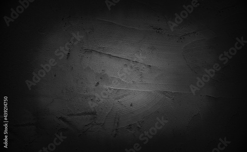 Old wall texture cement dark black gray background abstract grey color design are light with white gradient background.