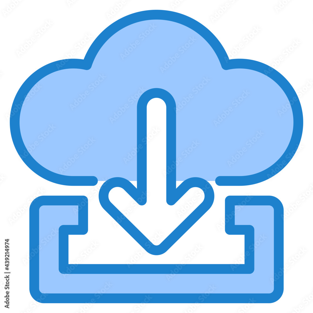 cloud blue style icon cloud blue style icon