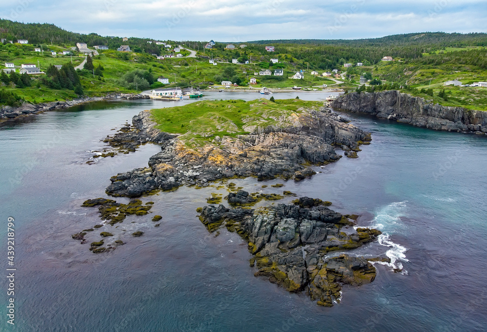 Obraz premium Timber Cove Island from above