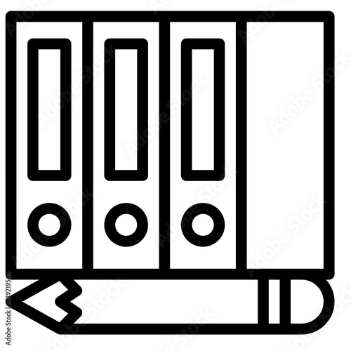 folder line icon