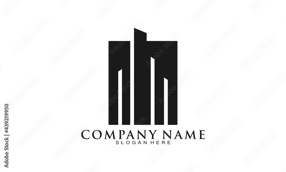 Simple office building logo