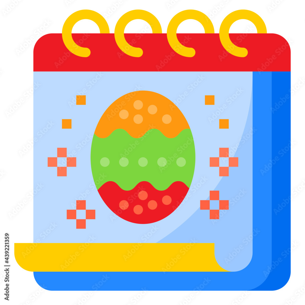 Fototapeta premium calendar flat style icon