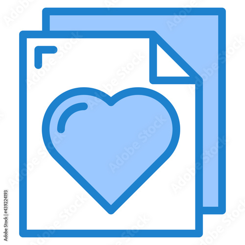 file blue style icon